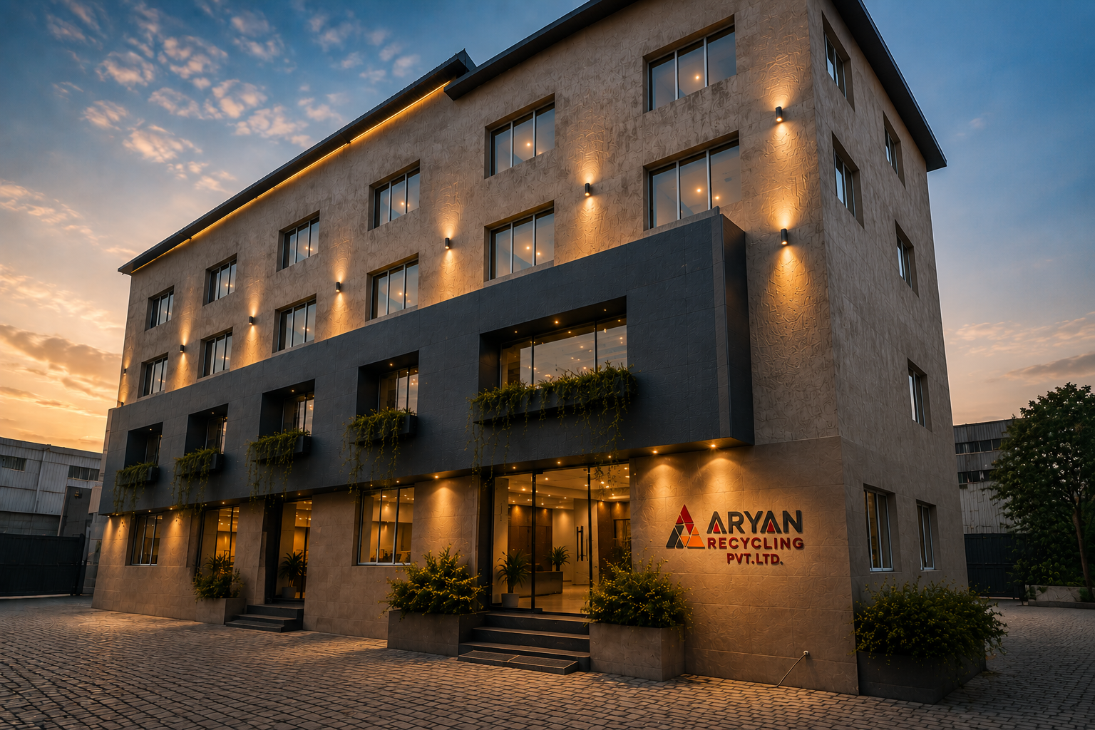 Aryan Recycling modern premium processing facility